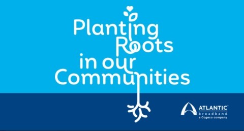 More than 250 Atlantic Broadband employees, family members and school partners volunteered their time to plant trees at 19 locations in seven states where Atlantic Broadband provides internet, TV & phone services. (Photo: Business Wire)