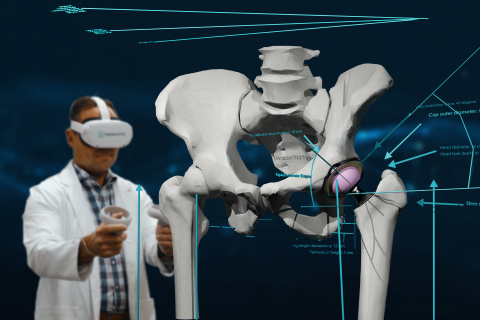 Interactive 3D surgical template for use in VR. (Photo: Business Wire)