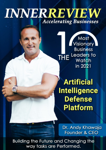 original Dr. Andy Khawaja is Awarded as a Visionary Leader in Business. Inner Review Magazine proudly recognized Andy Khawaja. (Graphic: Business Wire)