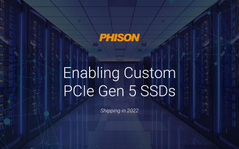 Phison is enabling Gen 5 PCIe SSDs. Image courtesy of Phison. www.phison.com