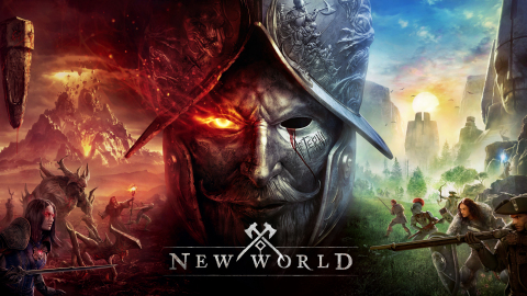 Aeternum Awaits: New World, a massively multiplayer online role-playing game that pits players against the haunted wilderness of Aeternum, a mysterious supernatural island in the twilight of the Age of Exploration, is now available for PC from Amazon Games. (Graphic: Business Wire)