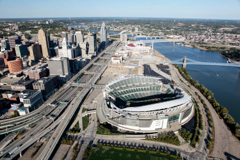 Hamilton County, OH’s partnership with leading cleantech integrator, Ameresco, resulted in the installation of approximately 300 LED lights at Paul Brown Stadium, home of the Cincinnati Bengals, that will save taxpayers more than $60,000 in annual electric costs (Photo: Business Wire)
