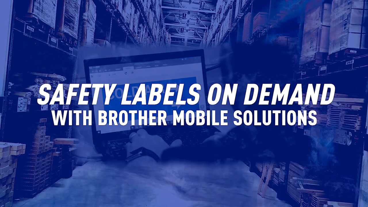 On-demand printing from Brother Mobile Solutions helps create quick safety signage and labeling.