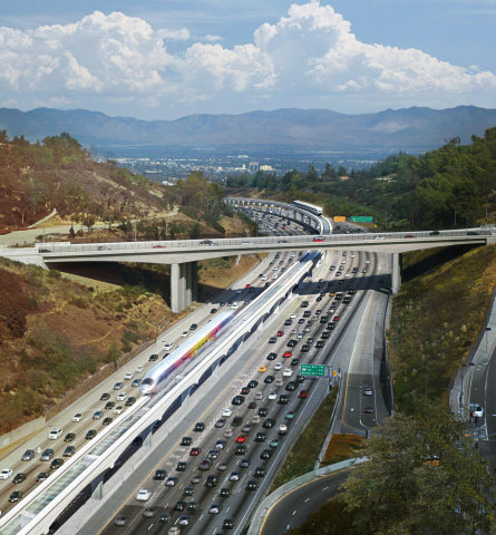 LA SkyRail Express concept (Photo: Business Wire)