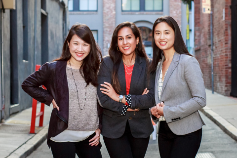 Cocoon cofounders left to right: CTO Amber Feng, CEO Mahima Chawla, and COO Lauren Dai (Photo: Business Wire)