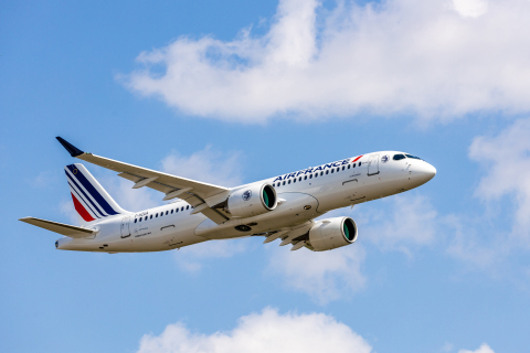 Air France to install Intelsat's 2Ku high-speed, satellite-based inflight connectivity solution on 60 new Air France A220-300 aircraft. (Photo courtesy: Air France.)