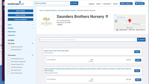 thumbnail Supplier Availability on LandscapeHub (Photo: Business Wire)