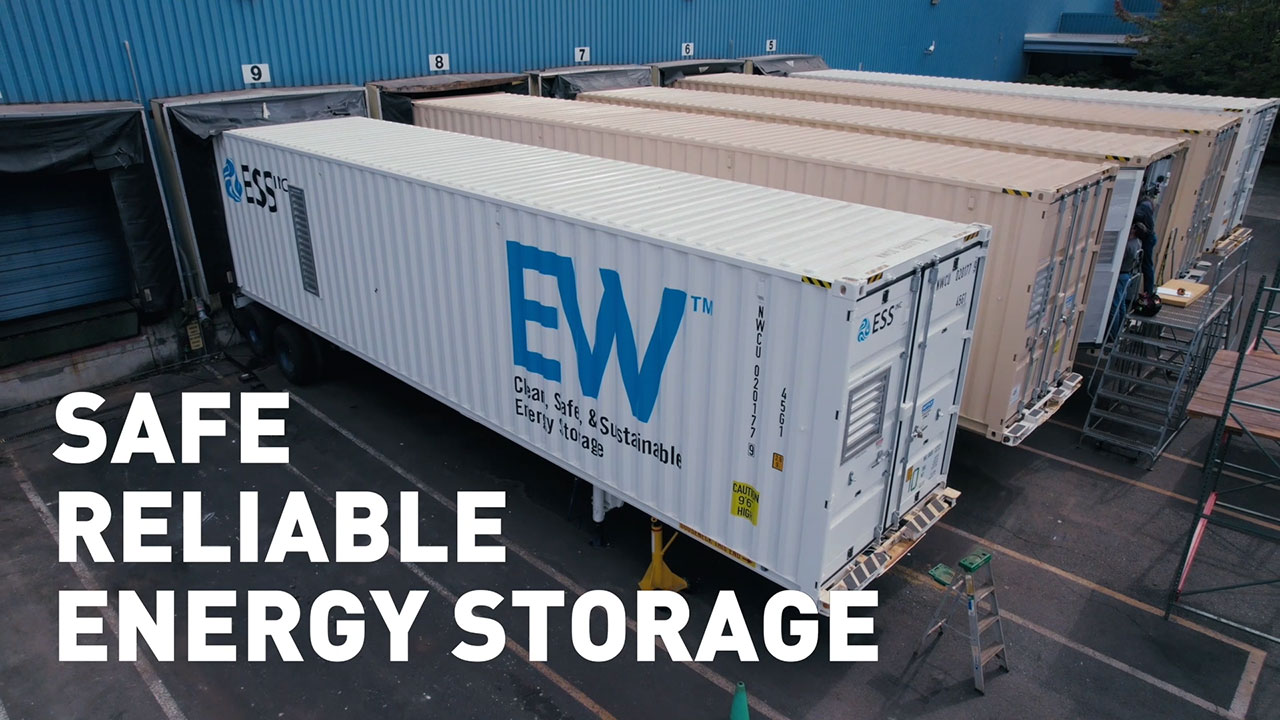 ESS's leading battery storage technology and state-of-the-art manufacturing facilities