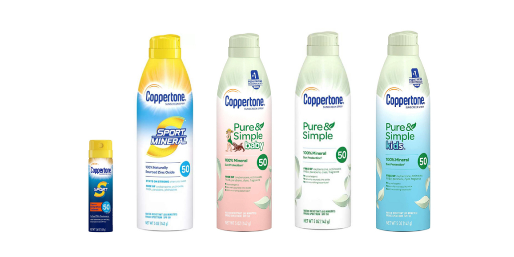 coppertone spray recall