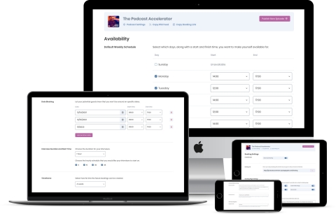 thumbnail Podcast guest booking and interview management system - settings (Photo: Business Wire)
