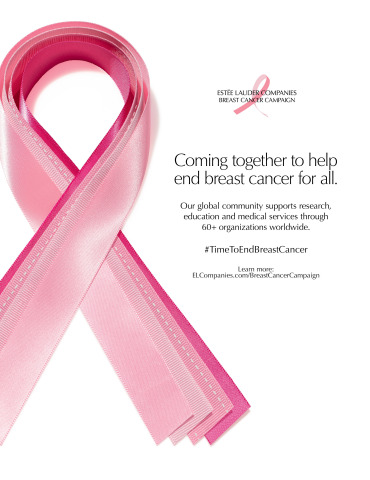 COMING TOGETHER TO HELP END BREAST CANCER FOR ALL: THE ESTÉE LAUDER COMPANIES INTRODUCES ITS 2021 BREAST CANCER CAMPAIGN