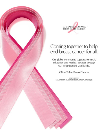 original COMING TOGETHER TO HELP END BREAST CANCER FOR ALL: THE ESTÉE LAUDER COMPANIES INTRODUCES ITS 2021 BREAST CANCER CAMPAIGN