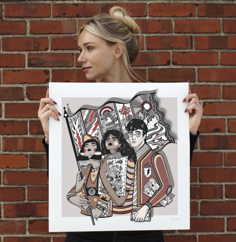 original L'artiste canadienne Ola Volo s'est associée à Médias d'Info Canada pour créer une collection exclusive à tirage limité intitulée « Champions ». (Photo: Business Wire)