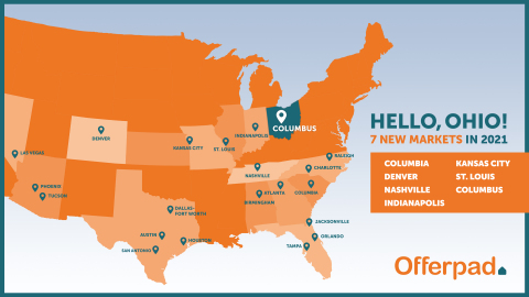 Offerpad now serves home buyers and sellers in Ohio (Graphic: Business Wire)