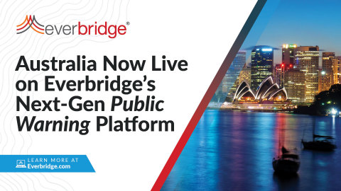 Australia Successfully Goes Live With Everbridge Public Warning Platform Countrywide (Graphic: Business Wire)