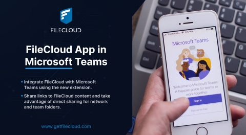 FileCloud App in Microsoft Teams (Graphic: Business Wire).