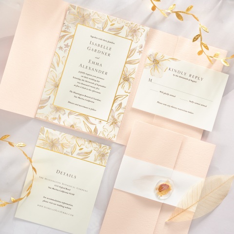 original Ines Di Santo - Brushed Blossom Invitation Suite (Photo: Business Wire)