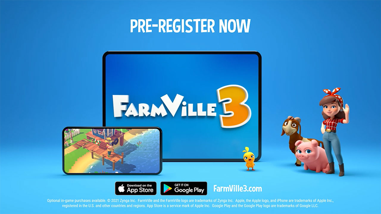 Zynga Opens Pre-Registration for FarmVille 3