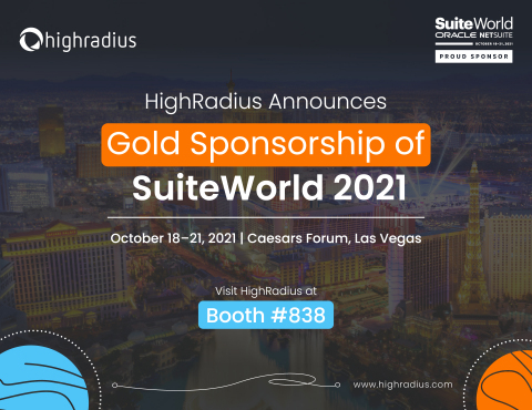 HighRadius Announces Gold Sponsorship of SuiteWorld 2021. (Photo: Business Wire)