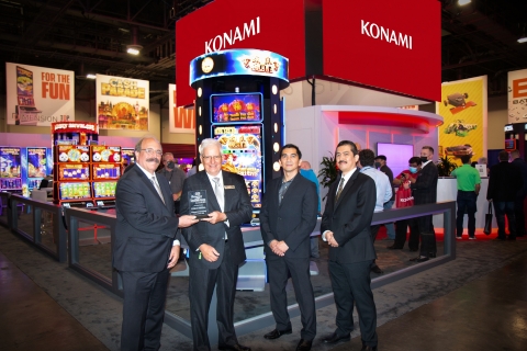 Konami's DIMENSION 49J slot cabinet wins gold medal in gaming industry technology awards (Photo: Business Wire)