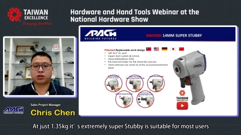 APACH’s Sales Project Manager Mr. Chris Chen shares insights on the company's latest pneumatic innovations. (Graphic: Business Wire)