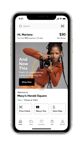 Macy's helps shoppers get ready for the holidays with new brands and services; Macy's New Mobile App (Photo: Business Wire)