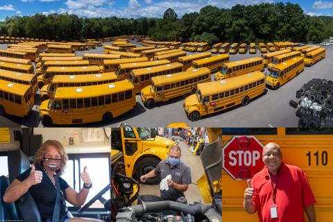 Buncombe County Schools Transportation Department - Courtesy BCS Communications