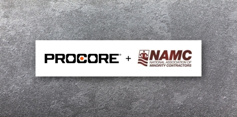 Procore and the National Association of Minority Contractors announce partnership. (Graphic: Business Wire)