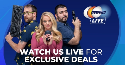 Newegg Live offers exclusive real-time deals available only on mobile during the livestream  (Graphic: Business Wire)