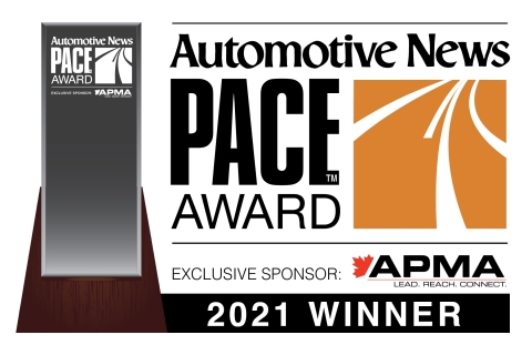 RoboSense was named a 2021 Automotive News PACE Award winner (Graphic: Business Wire)