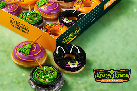 Logo change is part of the brand’s spooky-sweet take on adorable seasonal symbols, plus $1 doughnut dozens every Saturday and a FREE doughnut offer on Halloween. (Photo: Business Wire)