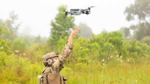 The Teledyne FLIR ION™ M640x tactical Unmanned Aerial System (UAS) is an American designed, developed, and manufactured UAS that will provide military and public safety users with best-in-class capabilities for their missions. The ION M640x features a 640x512 infrared sensor providing twice the resolution of similar UAS, and a Near-Infrared (NIR) laser illuminator. ION M640x includes all-new smart object tracking that enables operators to designate an object for the aircraft to detect and track while it moves. The M640x is MAVLINK compliant and interoperable with Common Ground Control Stations (C-GCS), including the U.S. Army Tactical Open Ground Station Architecture (TOGA). Easily rucksack portable at about 4 pounds, the M640x is rated for operation in demanding environments, including rain and wind. The ION M640x is evolved from the ION M440, one of the original five UAS platforms approved by the U.S. Dept. of Defense under the Blue sUAS program. (Photo: Business Wire)