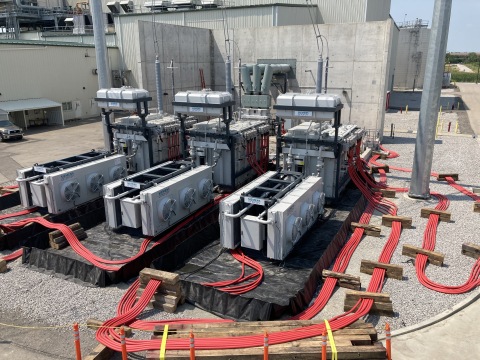 Pretact GSU Sensformer Transformers can be deployed rapidly in the event of transformer outages. (Photo: Business Wire)