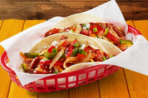 Chipotle Chicken Fajita Taco available at Fuzzy's Taco Shop.(Photo: Business Wire)