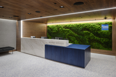 Reception area at the Centurion Lounge in London Heathrow Airport (Photo: Business Wire)