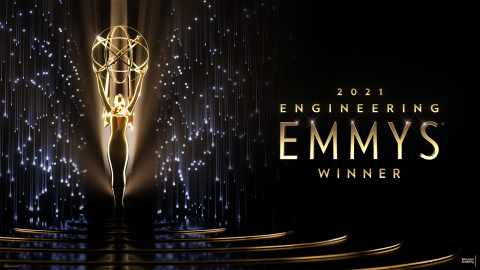 original Teradek Bolt 4K is the proud winner of a 2021 Engineering Emmy Award. (Graphic: Business Wire)