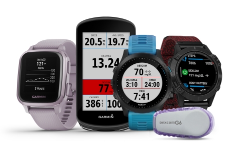 People with diabetes can now view Dexcom CGM data on their Garmin smartwatch or cycling computer (Photo: Business Wire)