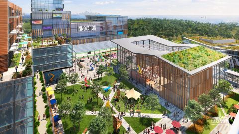 thumbnail Innovation Square at Lakeview Village - Renderings by Cicada Design Inc., Toronto, Canada ©Lakeview Community Partners Limited