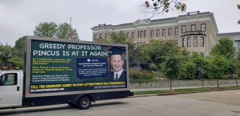 CPBD Billboard Truck Outside of American University Washington College of Law (Photo: Business Wire)