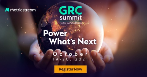 original MetricStream GRC Summit will inspire organizations to turn risk into a strategic advantage and “Power What’s Next” with ESG (Graphic: Business Wire)