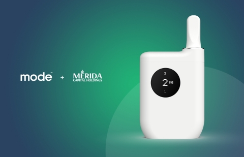 Mode Partners With Merida Capital Holdings as It Prepares to Launch the World’s First Smart Cannabis Dosing Device (Photo: Business Wire)