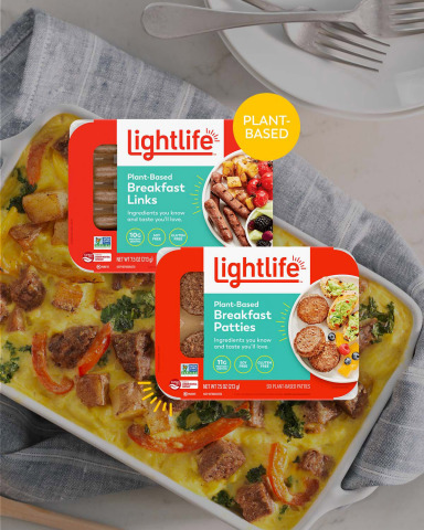 Lightlife expands distribution at Walmart, adding plant-based burgers, breakfast links and patties. (Photo: Business Wire)