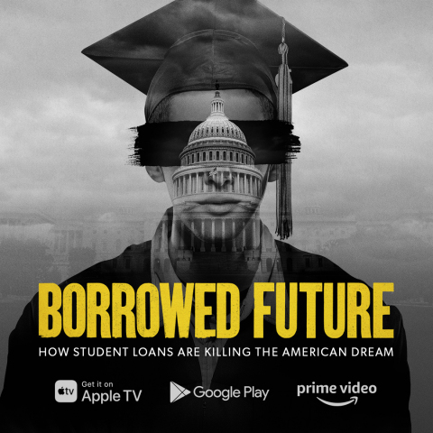 Teachers get free access to the new documentary, "Borrowed Future," produced by Dave Ramsey. Go to borrowedfuture.com for more information. (Graphic: Business Wire)