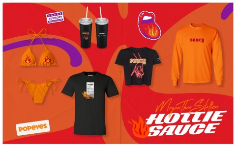 Megan Thee Stallion & Popeyes® Team Up for Unprecedented Ownership, Product Creation, Fashion Drop and Philanthropic Collaboration to Disrupt the Fast Food Industry (Graphic: Business Wire)