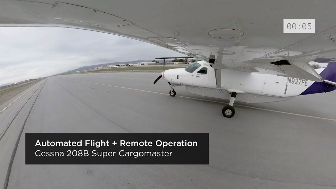 Cessna 208 Cargomaster remotely piloted from control center inside the Reliable Robotics headquarters