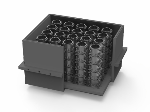 This internal combustion block used in aircraft engines experiences extremely high forces and temperatures during the combustion stage. IN625 is an ideal material choice for its incredible material properties in these environments. (Photo: Business Wire)