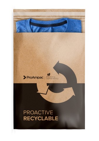 The ProAmpac curbside recyclable mailers have up to 70% lower water absorption versus a standard kraft paper mailer (Photo: Business Wire)
