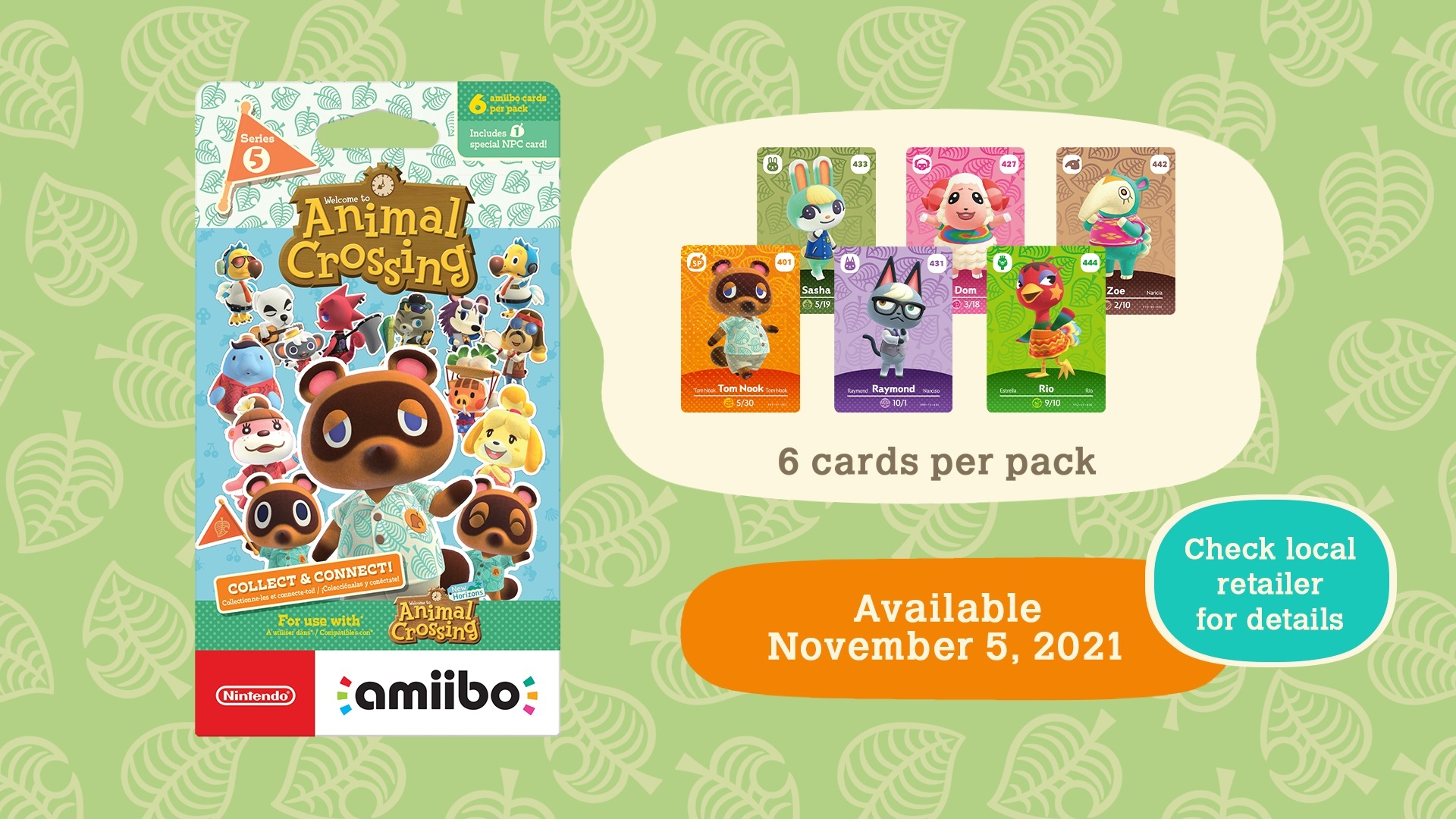 Shop our full range of Animal Crossing Amiibo Cards