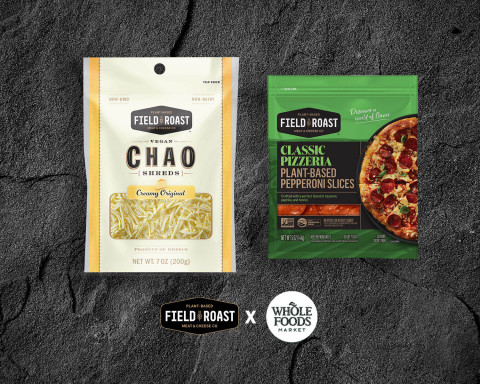 Field Roast expands distribution of plant-based pepperoni and dairy-free shredded cheese with national launch in Whole Foods Market stores. (Graphic: Business Wire)