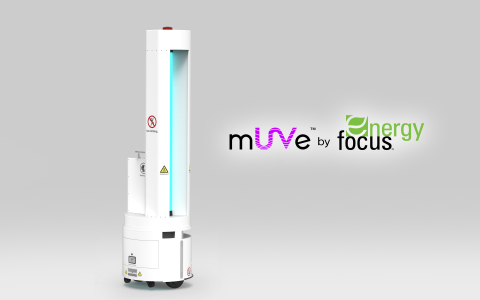 mUVe™ UVC Robo-Disinfector by Energy Focus (Photo: Business Wire)